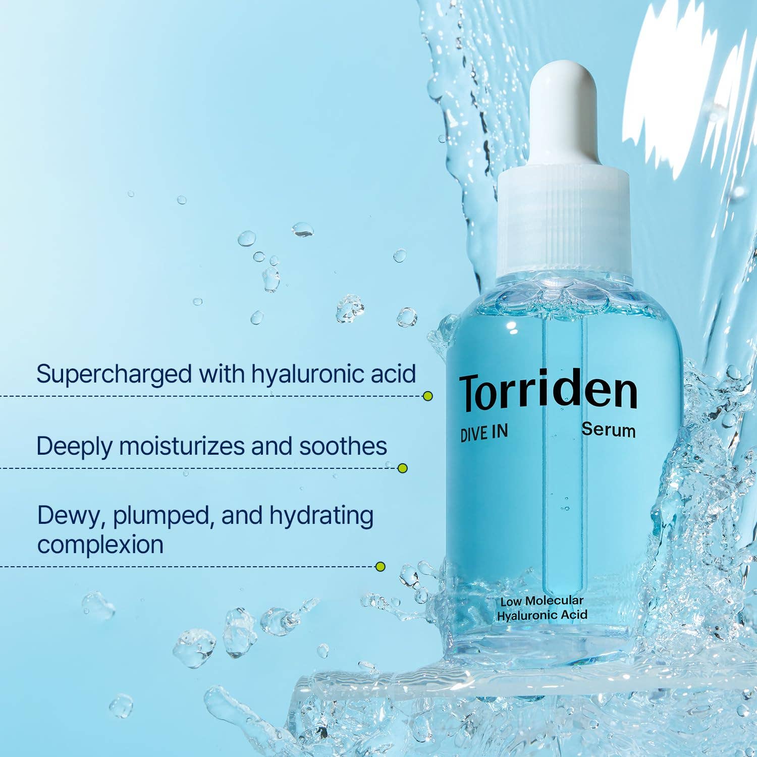 Torriden DIVE-IN Low-Molecular Hyaluronic Acid Serum 50ml - Bilde 3