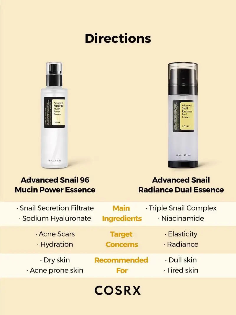 [COSRX] ADVANCED SNAIL RADIANCE DUAL ESSENCE 80ML - Bilde 4