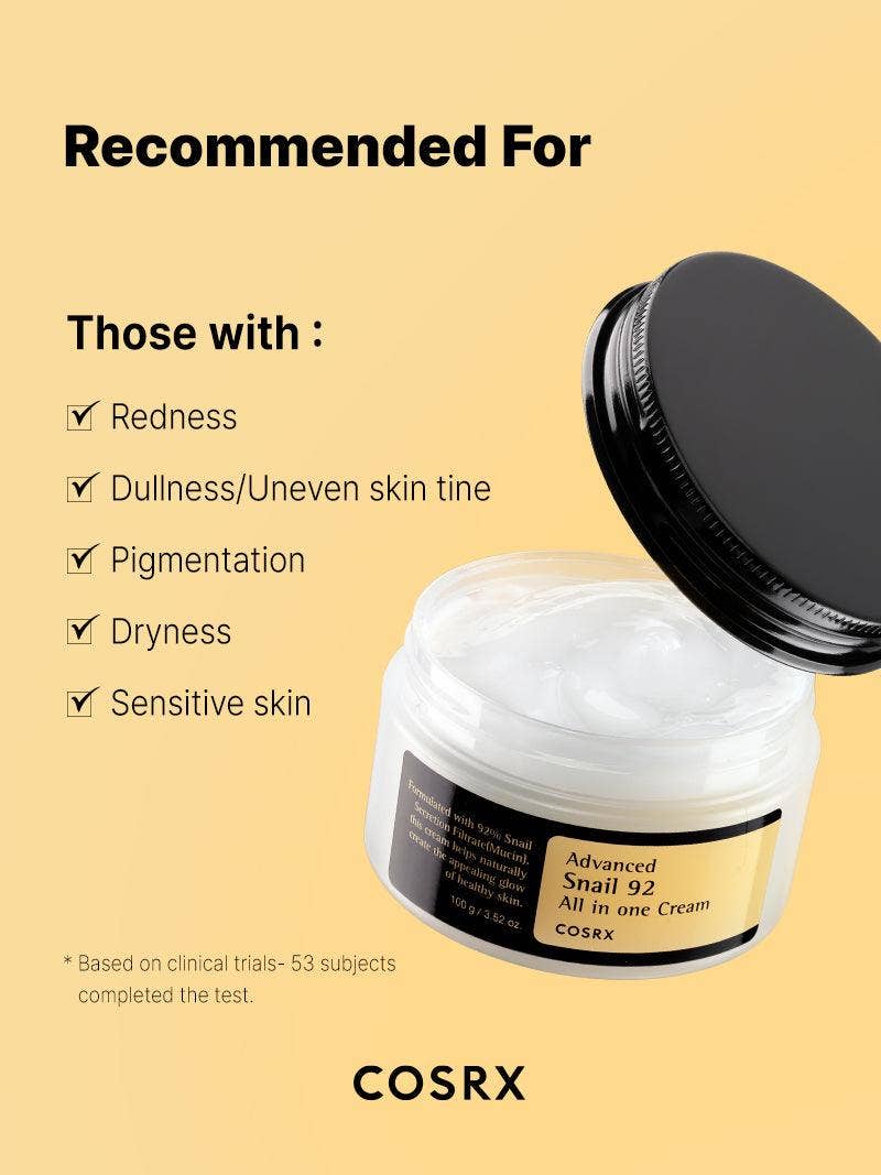 [COSRX] ADVANCED SNAIL 92 ALL IN ONE CREAM - Bilde 4