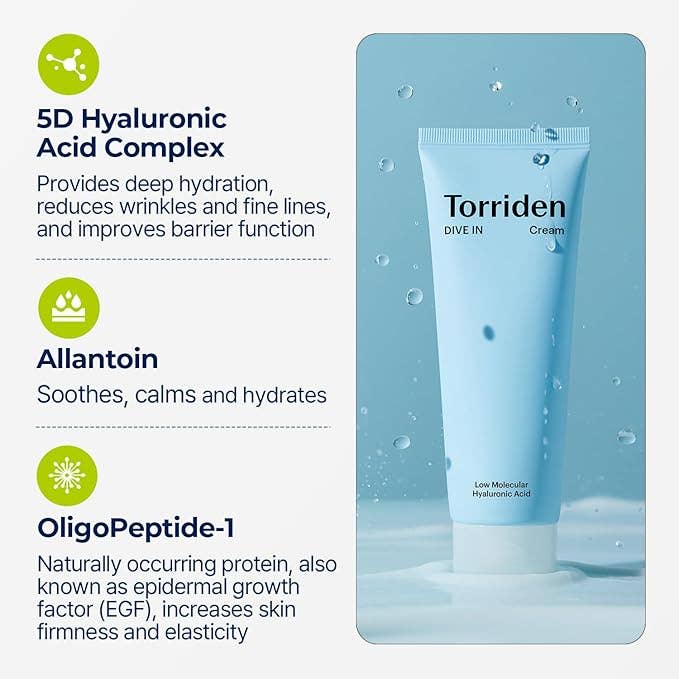 TORRIDEN DIVE IN Low Molecular Hyaluronic Acid Cream 80ml - Bilde 5