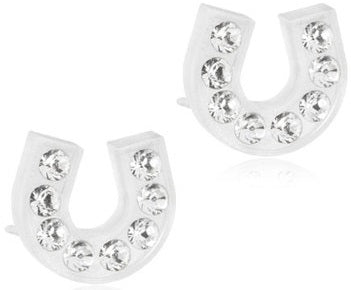 BLOMDAHL BRILLIANCE HORSESHOE 7MM CRYSTAL