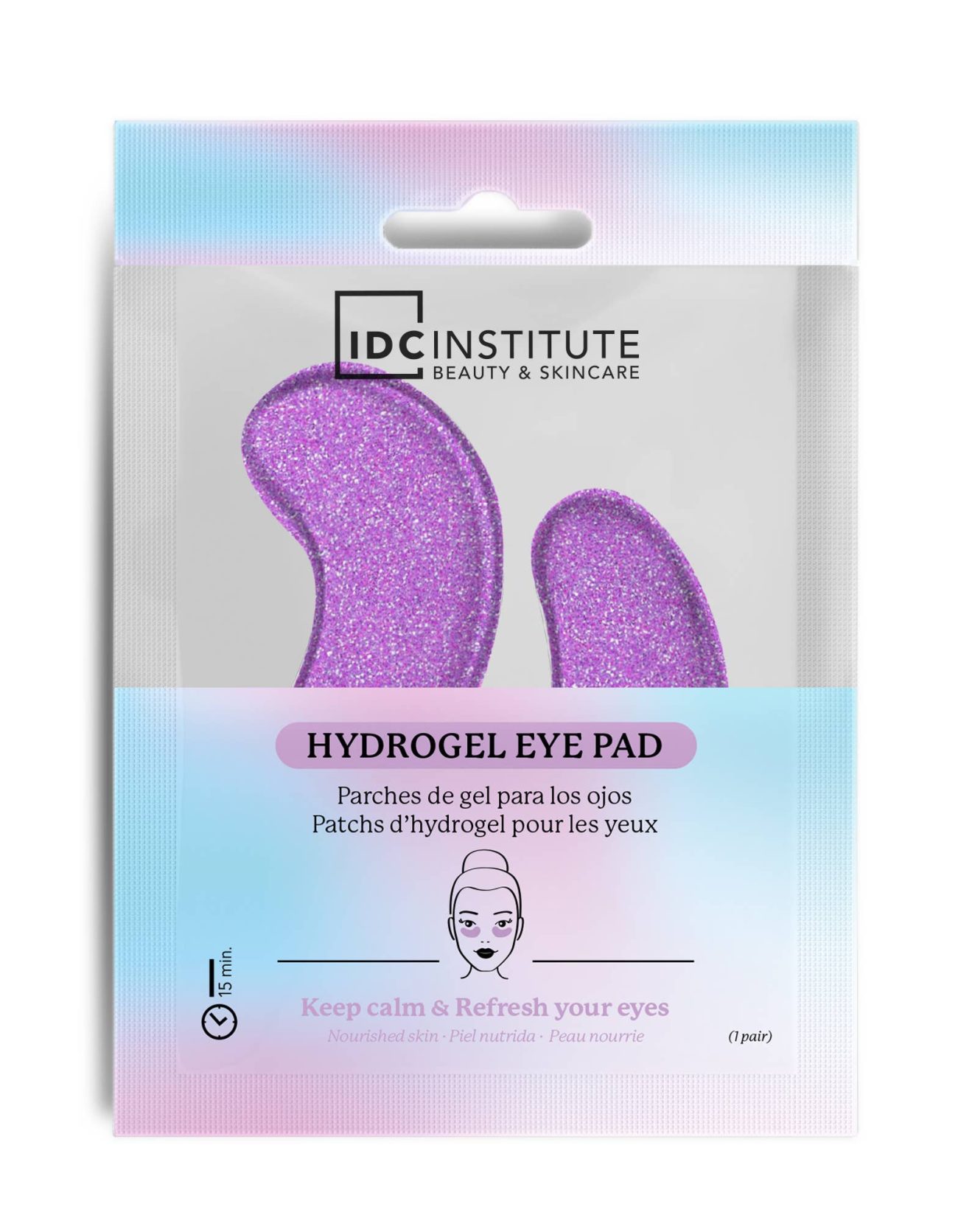 Idc Institute Glitter Eye Pads Purple
