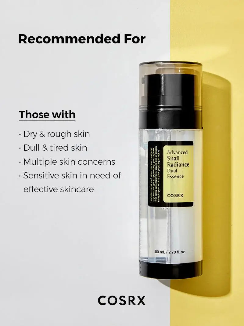 [COSRX] ADVANCED SNAIL RADIANCE DUAL ESSENCE 80ML - Bilde 3